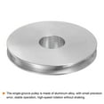 thumbnail image 4 of Single Groove Pulley 21mm Fixed Bore 80mm Outer Diameter Aluminum Alloy for Drilling Machine 6mm PU Round Belt, 4 of 5