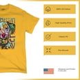 thumbnail image 4 of Tee Hunt Dean Russo Dalmatian Luv Colorful Dog T-Shirt Neon Puppy Men's Tee, Yellow, 4X-Large, 4 of 5