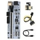 thumbnail image 1 of Methold Adaptador PCI-E 1x a 16x con indicadores LED Placa de expansión USB 3.0 Convertidor PCI-Express de alta velocidad Extender Miner Equipment Black Type2 NO2, 1 of 6