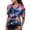 Blue, variant on Ladies Tops and Blouses Flowers Leaves Pineapple Funky Frontpocket Print Beach Vacation Clothes for Women,Blue,XL
