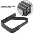 thumbnail image 4 of 8pack Stainless Steel Tablecloth Clips Black Picnic Tablecloth Clips Adjustable Anti-skid Fixed Tab-YNP, 4 of 5