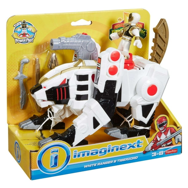 White Ranger & Tiger Zord - Character figures for ecommerce