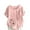 Pink, variant on Women's Short Sleeve Round Neck Button Shirts Fit Basic Casual T Shirts Blouse Summer Trendy Work Blouses