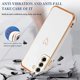 thumbnail image 5 of Blanco, Funda Compatible con Samsung Galaxy S22 Funda Cute Love Heart Pattern Ultra Delgada Silicona Galvanizada TPU Funda S22 Funda a Prueba de Golpes Anti-Arañazos Funda para Samsung Galaxy S22, 5 of 5