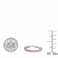 thumbnail image 2 of Dazzlingrock Collection 18K Round Pink Sapphire Eternity Sizeable Stackable Wedding Band, White Gold, Size 7, 2 of 5