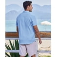 thumbnail image 5 of COOFANDY Short Sleeves Button Down Shirt Casual Shirts for Men Beach Wedding Shirts, 5 of 6