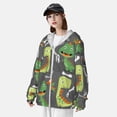 thumbnail image 3 of Fotbe Cartoon Dinosaurs Chaqueta con Protección Solar UPF 50+ para Hombre y Mujer, Camisa con Capucha y Bolsillos-XX-Large, 3 of 7
