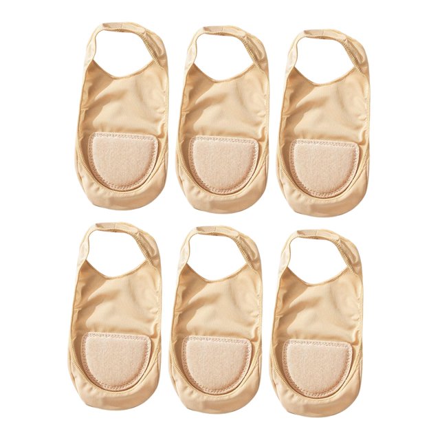 3 pares de calcetines de corte bajo que no se muestran, medias medias antideslizantes con punta completa, calcetines casuales de verano, calcetines Color de piel Salvador calcetines invisibles
