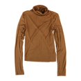 thumbnail image 1 of Aeropostale - Camiseta básica elástica para mujer, marrón, extra pequeña, 1 of 2