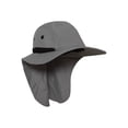 thumbnail image 2 of TopHeadwear 4 Panel Large Bill Flap Sun Hat - Light Grey, 2 of 2