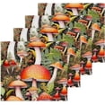 thumbnail image 2 of GZHJMY Mushrooms Pattern Cotton Washcloths Set of 6, 12"x12" Super Soft Absorbent Wash Cloths Bathroom Face Cloths Fingertip Towels for Gym Hotel and Spa, 2 of 7