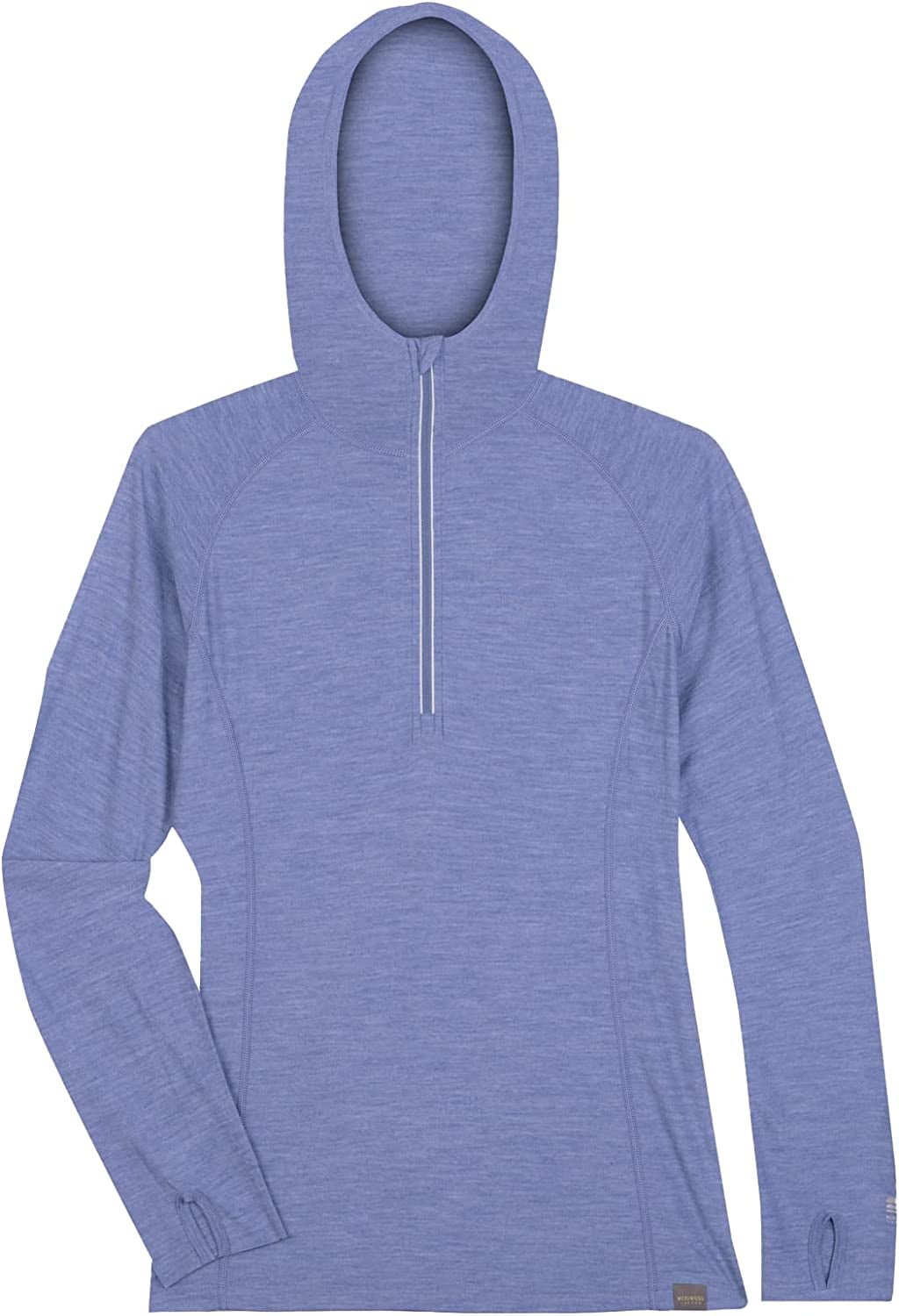 MERIWOOL Women’s Base Layer Hoodie Lightweight Merino Wool Long Sleeve Thermal