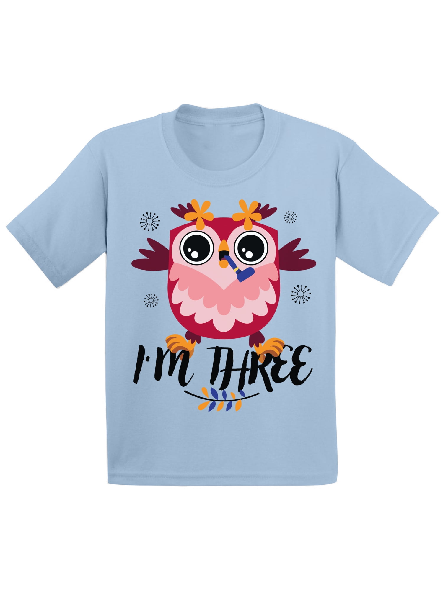 3 Years Old Kids Outfit Owl Three 2T Shirts 3T Clothes 3 Years Old Baby