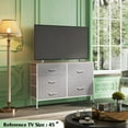 thumbnail image 2 of WLIVE Dresser for Bedroom with 5 Drawers, Wide Bedroom Dressers with Drawer Organizers, Chest of Drawers, Fabric Dresser for Living Room, Closet, Hallway, Light Grey, 2 of 8