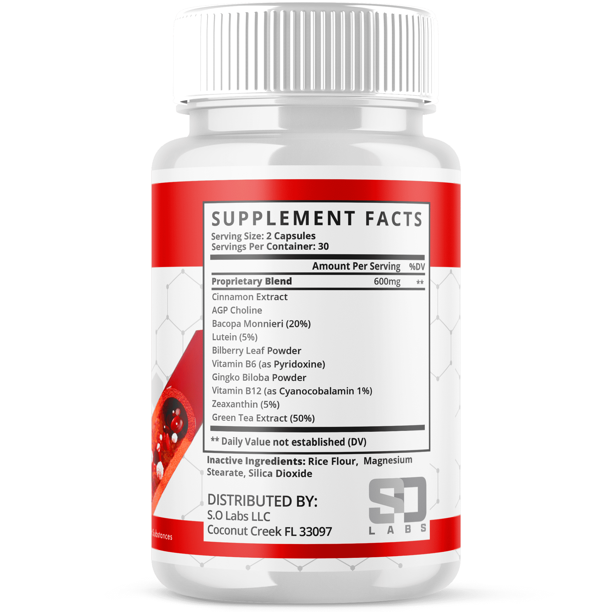 Glucovive Blood Balance Support Pills Advanced Formula Vitamin Supplement Gluco Vive 180 Capsules