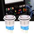 thumbnail image 4 of Interruptor de botón Jadeshay 2 piezas AC220V 22 mm Inoxidable 6 pines IP65, 4 of 8