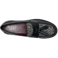 thumbnail image 4 of Franco Sarto Women's Lucia Slip On Loafer Black Leather/Tweed 8M, 4 of 5
