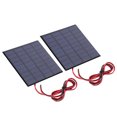 thumbnail image 1 of Panel solar de polisilicio, 2 piezas DC9V 2W Panel solar de epoxi Cargador de panel solar Confiabilidad excepcional, 1 of 8