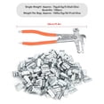 thumbnail image 4 of Poids de Roue à Clipser, Poids d'Équilibre de Pneu, Poids de Style P 100 Pcs 15g 0.53oz en Alliage d'Aluminium à Clipser, Réparation de Pneu de Roue à Clipser, 4 of 8
