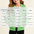 thumbnail image 3 of Amidoa Girls Graphic Hoodies Zip Up Hooded Sweatshirt Kids Cute Casual Long Sleeve Fall Winter ClothesGreen Size 5-6 Years, 3 of 7