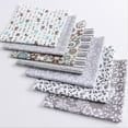 thumbnail image 1 of Lefu 7Pcs Assorted Mixed Pattern Bundle Quilting Cotton Fabric Sewing DIY, 1 of 3