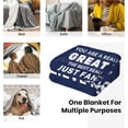 thumbnail image 7 of LHSHID Dad Blanket Gifts for Dad Birthday Gifts for Dad Dad Birthday Gifts Birthday Gifts for Dad Happy Birthday Dad Gifts for Dad from Kids 40"x50", 7 of 7