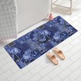 thumbnail image 2 of Pioneer Flower Floral Print Pattern Bathroom Rugs Mat, Non Slip Microfiber Bathroom Rug with Rubber Backing, Soft Mats for Bathroom Floor Tub Shower, 24"x60", 2 of 5