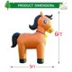 thumbnail image 4 of Decoración navideña inflable DomKom, 183 cm, diseño de caballo, LED, 4 of 6