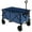 Blue, variant on Barara King Yard Cart Garden Wagon,Garden Cart,Outdoor Folding Wagon Cart with Adjustable Handle and Universal Wheels-Navy
