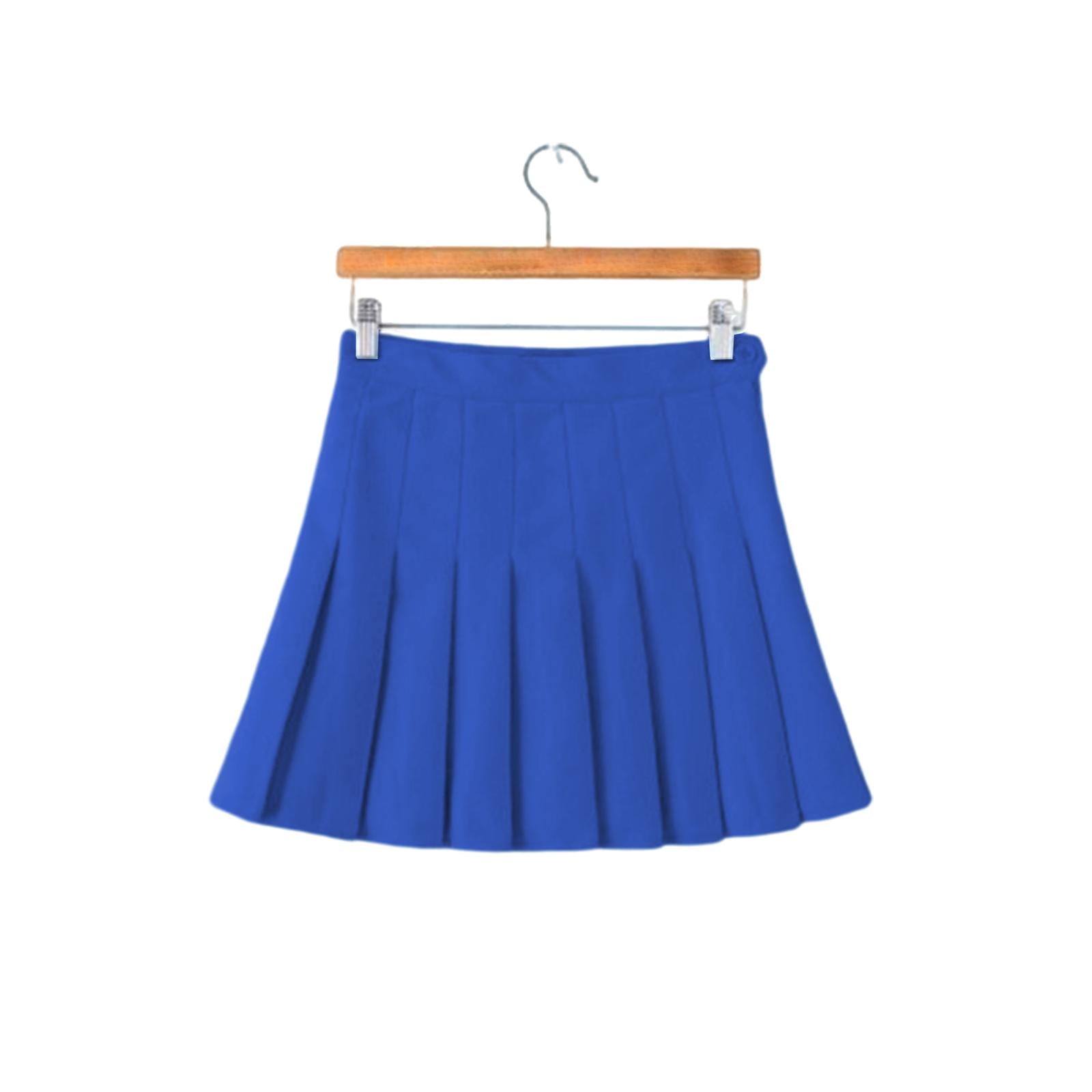 Pleated Skirt Cute Zipper High Waisted Teen Uniform Party Cosplay
