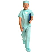 Child Green Jr. Doctor Scrubs Set with Cap