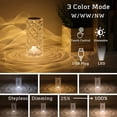 thumbnail image 4 of Crystal Table Lamp for Bedroom 16 Colors Touch/Remote Dimmable Night Light USB LED Bedside Diamond Rose Lamp, 4 of 6