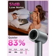 thumbnail image 5 of Fast Drying Ionic Hair Dryer with RGB Color-Changing Light Ring, Lightweight Brushless Motor Blow Dryer with Diffuser and Concentrator Attachments for All Hair Types, 5 of 12