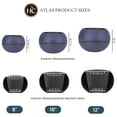 thumbnail image 5 of The HC Companies 8 Inch Atlas Sphere Planter, Round Plastic Plant Pot, Blue, 5 of 5