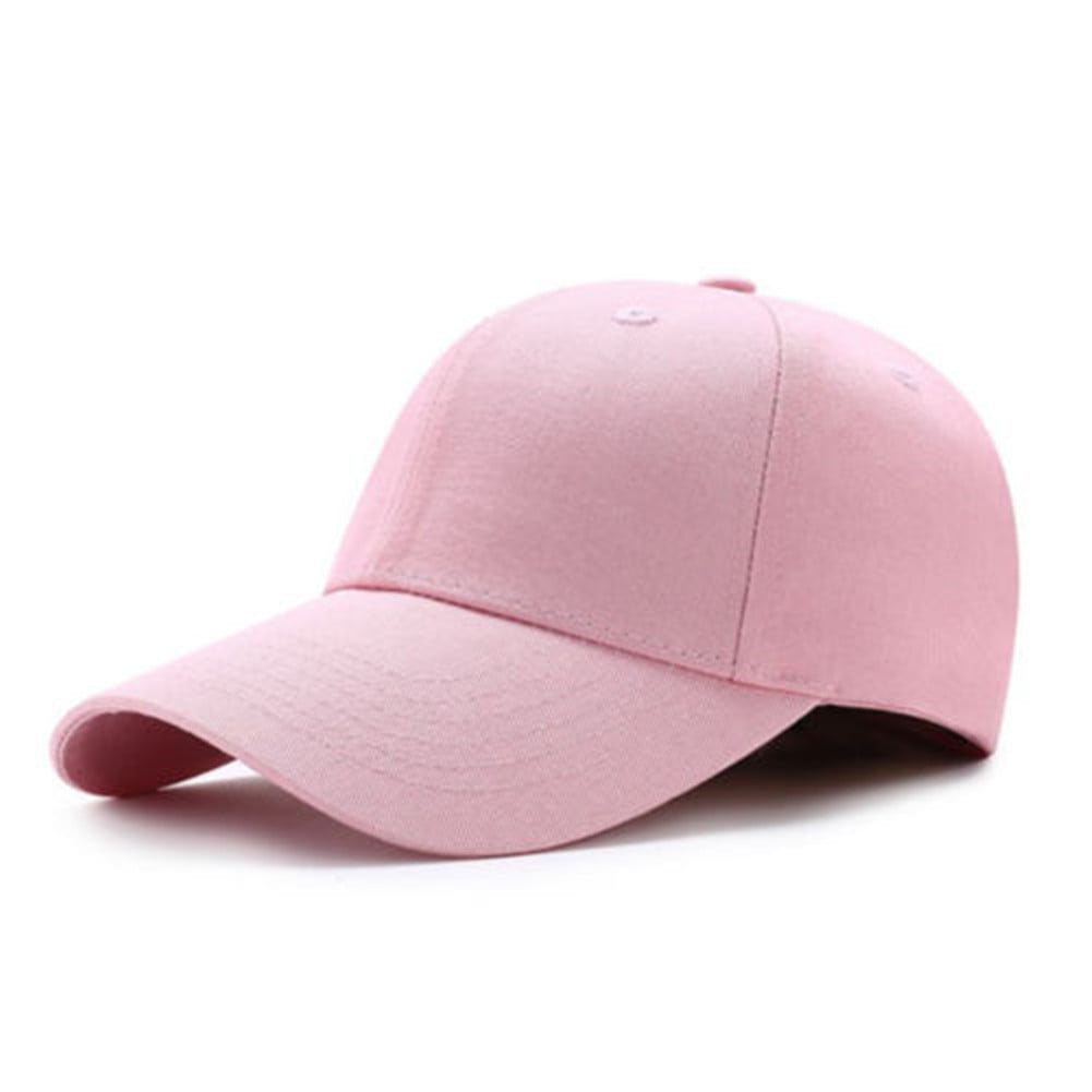 Mens Womens Baseball Cap Plain Solid Snapback Hip-Hop Adjustable Bboy Visor Hat 
