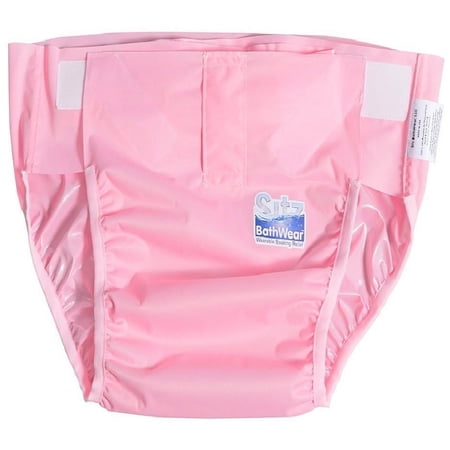 Sitz Bath Wrap-On Brief - Easy Wear! Postpartum, Cramps, Prostate, Hemorrhoids - Wearable Soaking Garment; For Shower, On Toilet, or Bath Chair. Available in Seaspray or Light Pink.