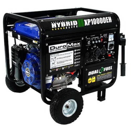 DuroMax XP10000EH 10,000 Watt Dual Fuel Hybrid Propane Gasoline Powered Generator by Duromax