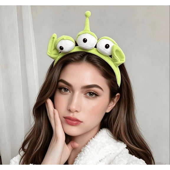 Three-eyed Alien Monster Headband Headband Plush Cute Headband Headwear(1 Pcs)