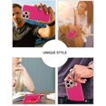 thumbnail image 7 of Compatible with iPhone 14 Pro Case, Adjustable Wristband Kickstand Scratch Resistant Shockproof Slim Fit Soft TPU Protective Phone Cover for iPhone 14 Pro 6.1"-Hot Pink, 7 of 7