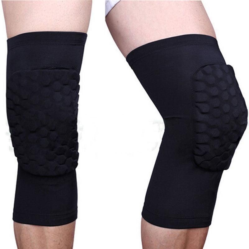 Honeycomb Knee Pad Crashproof Antislip Basketball Leg Long Sleeve Protector Gear 