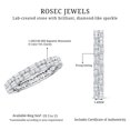 thumbnail image 6 of Elegant Moissanite Eternity Ring for Women - Wedding Anniversary Gift, 14K White Gold, US 10.00, 6 of 7