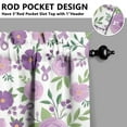 thumbnail image 5 of Kitchen Curtains and Valance Set 36 Inch Tier Pioneer Colorful Floral 3 Pieces Set Dining Room Small Curtain Drapes Cafe Curtains Valance for Home Decor Rod Pocket, 5 of 6