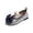 Silver, variant on Girls Glitter Bow Soft Sole Loafers Comfortable Flat Shoes for Spring Summer Princess Style