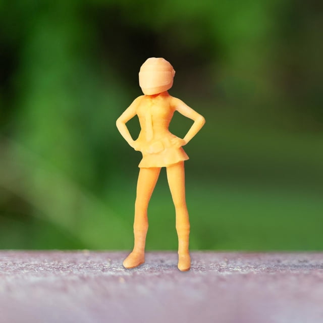 Miniatura de jardín de hadas 1:64 sin pintar CUTICAT Figura sin pintar