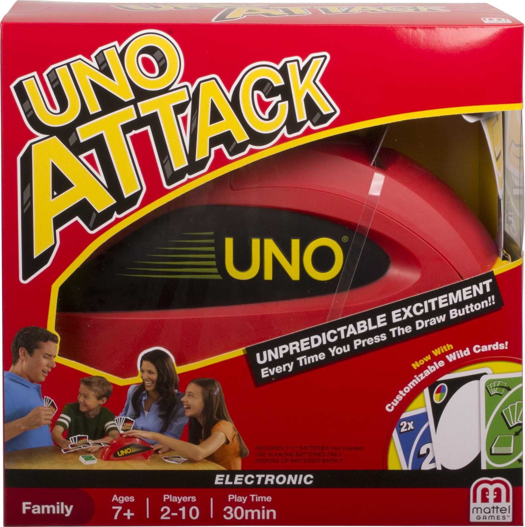 UNO Card Fire Rapid Players Ages 2-10 7Y+ for Game ATTACK!