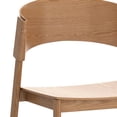thumbnail image 5 of !nspire Mid-Century Modern Solid Wood & Oak Veneer Dining Chair, Set of 2-Color:Natural, 5 of 6
