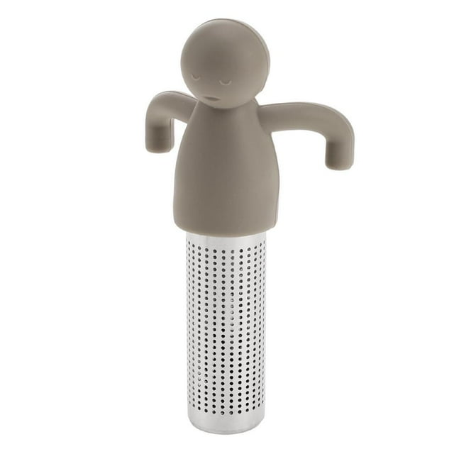Tea Infuser for Loose Tea, Cute Human Shape Stainless Steel Strainer with Fine Mesh & Silicone Handle, Reusable Tea Ball for Teacups, Mugs, Teapots
