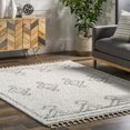 thumbnail image 5 of nuLOOM Mackie Moroccan Tasseled Shag Area Rug, 4', White, 5 of 9