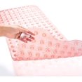 thumbnail image 1 of Bathtub Mats for Shower Tub Extra Long Non Slip Bath Mat, 39 x 16 Inch Shower Mat with Drain Holes and Suction Cups, Bath Tub Mat for Bathroom with Machine Washable (Clear Coral Pink), 1 of 5