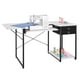 thumbnail image 1 of VEVOR Mesa de Costura con Tablero Plegable, Estante Ajustable, Patas de Acero y Cajón, para Ordenador, Estudio de Moda, Estudio de Arte, Institución Educativa, 1395 x 600 x 760 mm, Blanco y Negro, 1 of 9